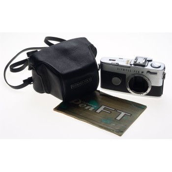OLYMPUS PEN F HALF FRAME 35mm RANGEFINDER CAMERA BODY INSTRUCTION MANUAL CASE NR