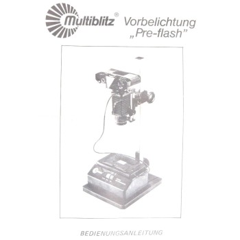 Multiblitz pre flash user instruction manual