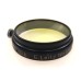 SLIP ON 36mm HALF YELLOW G.b. FILTER BLACK RARE LEICA