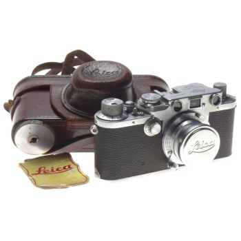 LEICA IIIc L39 screw mount rangefinder camera f=3.5 cm Summaron 3.5/35mm lens 3C