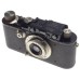 LEICA I Black paint camera Nickel Leitz Elmar 1:3.5 f=50mm case filter set clean