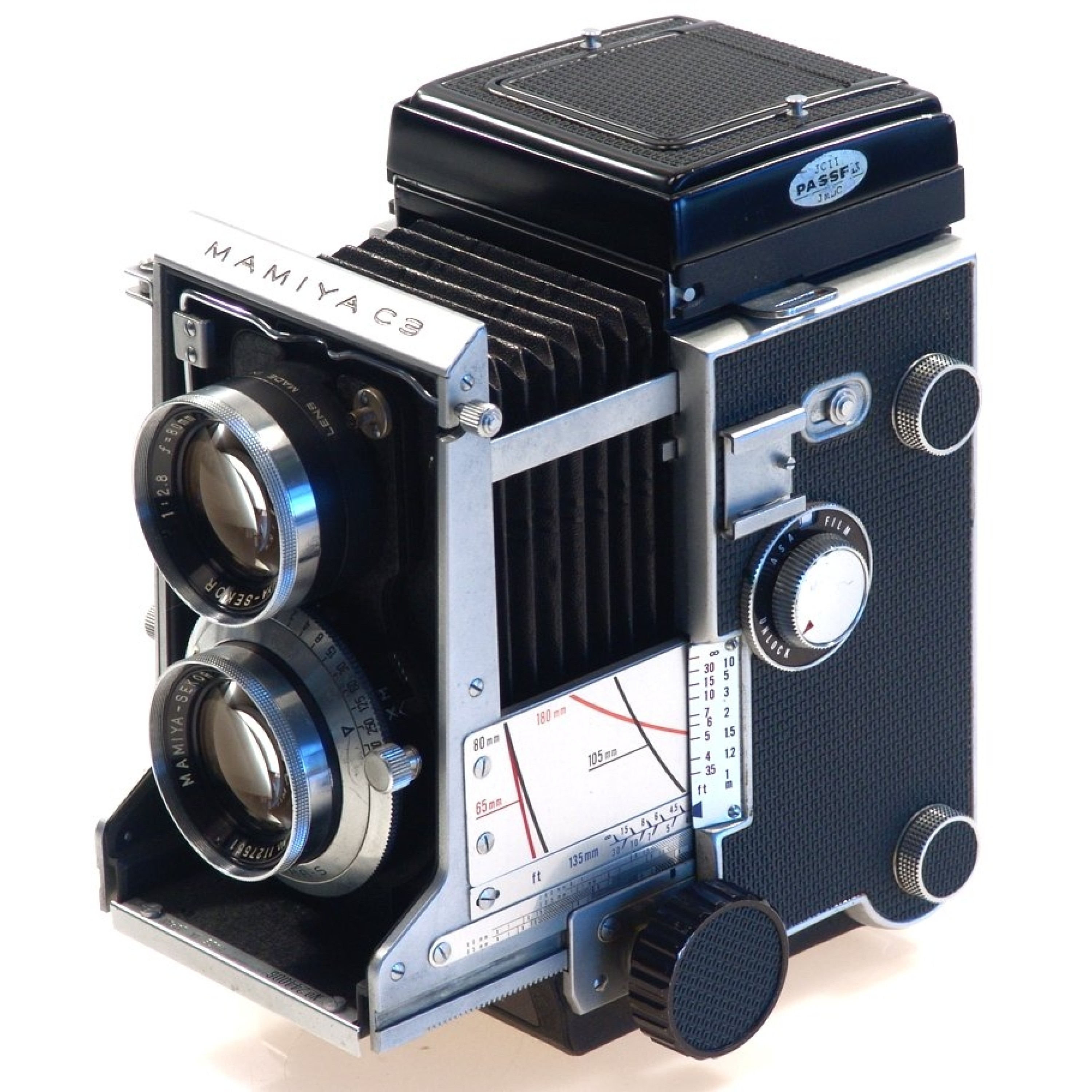Buy mamiya c3 tlr film camera 2.8/80mm lens professional | vintage