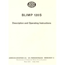 Arriflex blimb 120 s description and operating instructions