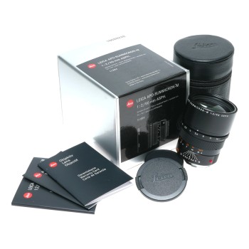 Leica Apo-Summicron-M 1:2/90mm ASPH. Box Mint 6-bit black LNIB f90 lens