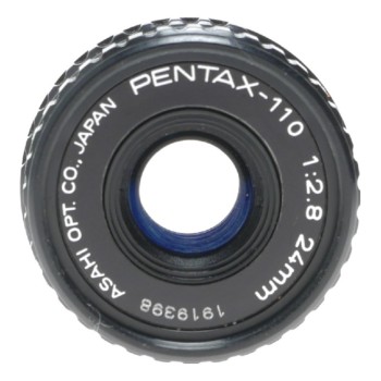 Pentax-110 1:2.8 f=24mm wide angle lens subminiature 2.8/24mm