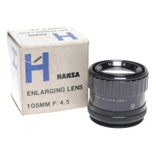 Hansa Enlarging lens 105mm f4.5 39mm vintage optics boxed