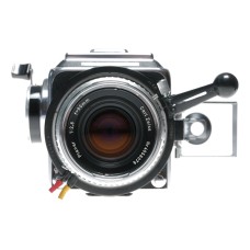 Hasselblad 500C/M Zeiss 2/80 Planar grip finder hood strap and more film set