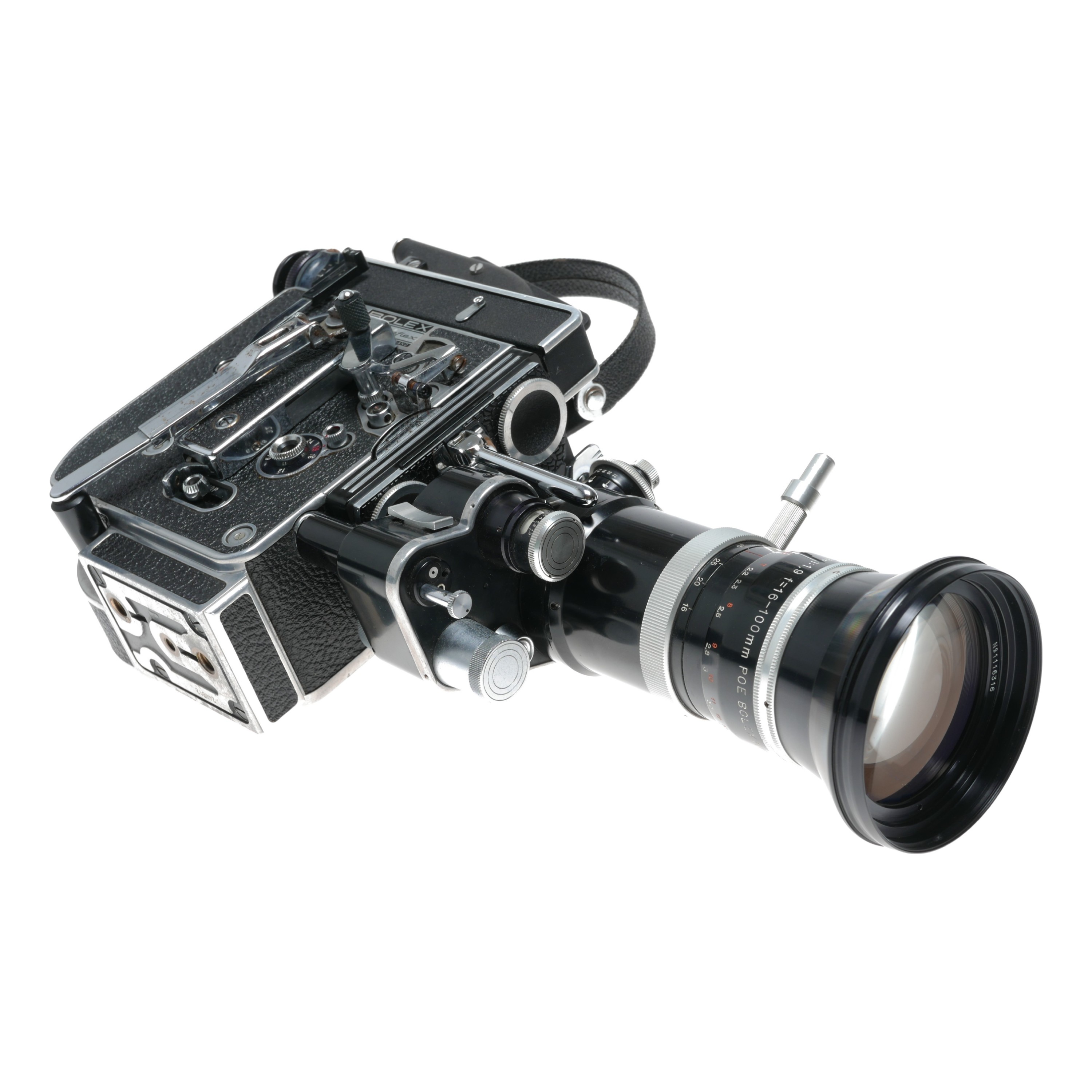 Buy bolex rex 5 h16 reflex camera 16mm film switar 16100 poe zoom lens