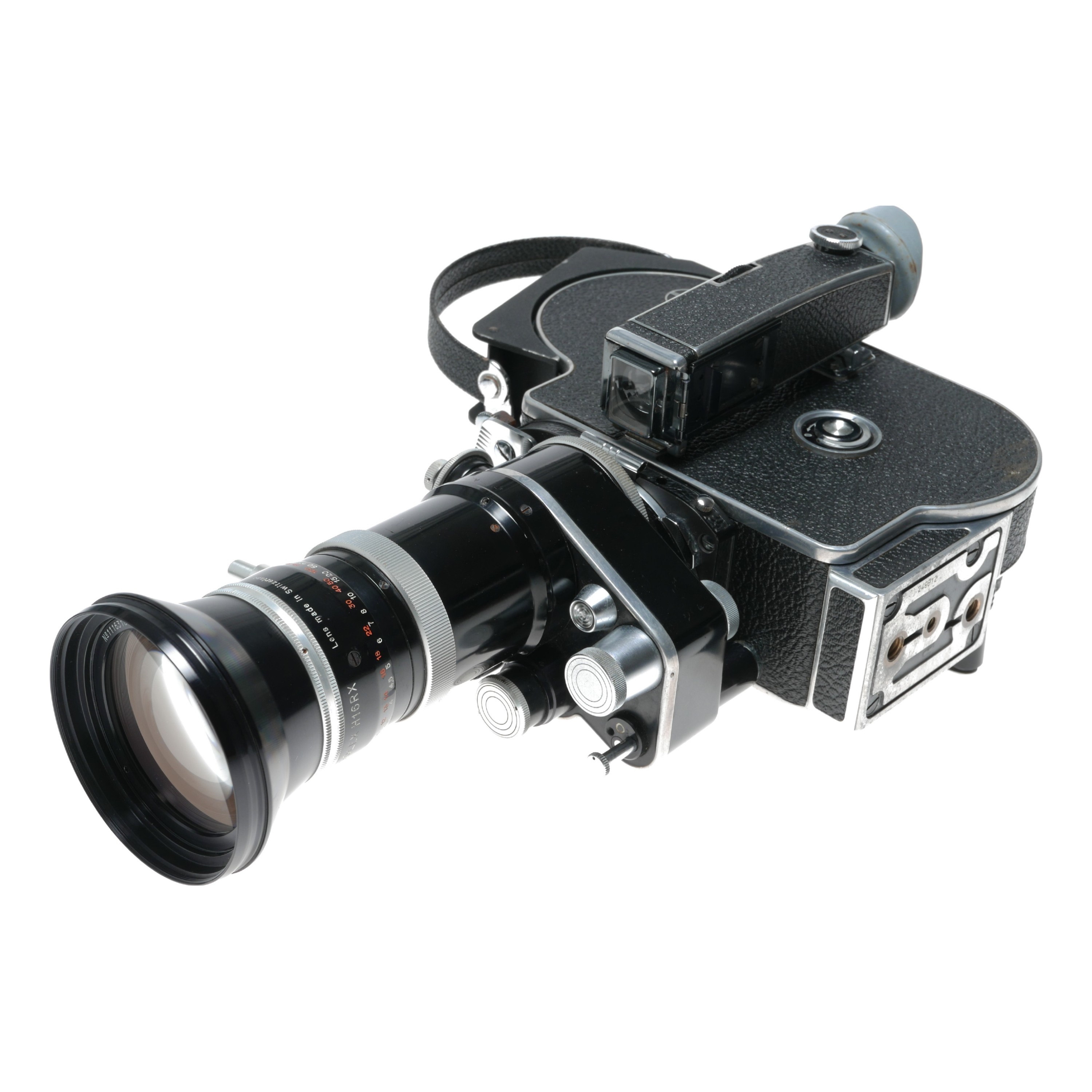 Buy bolex rex 5 h16 reflex camera 16mm film switar 16100 poe zoom lens