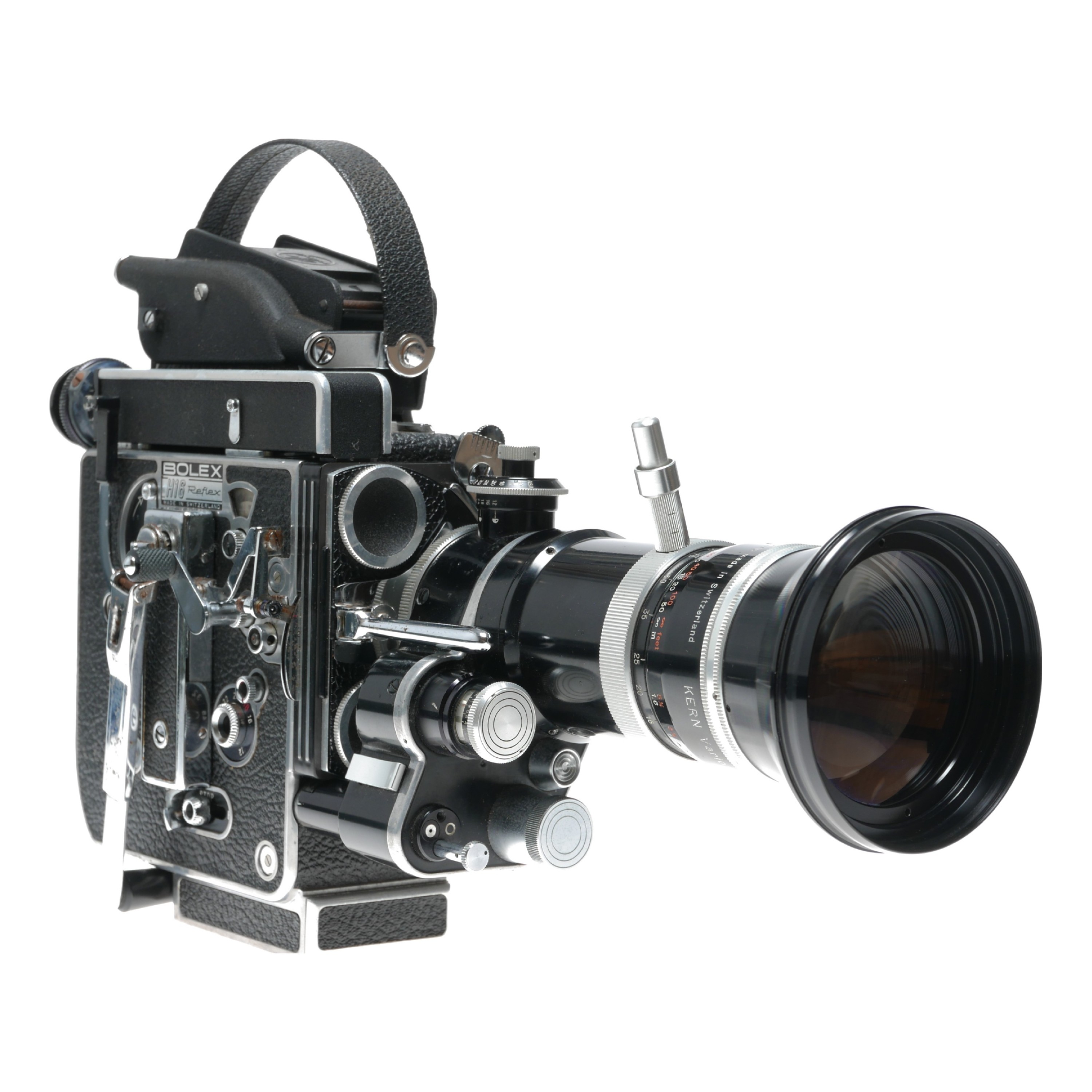 Buy bolex rex 5 h16 reflex camera 16mm film switar 16100 poe zoom lens