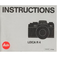 Leica r4 camera operating instructions manual