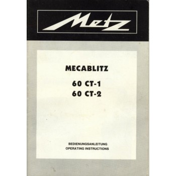 Metz mecablitz 60 ct 1 60 ct 2 instruction manual