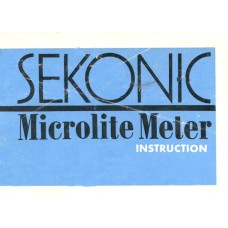 Sekonic microlite meter instruction manual