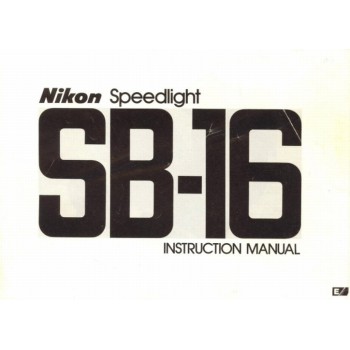 Nikon camera flash speedlight sb-16 instruction manual