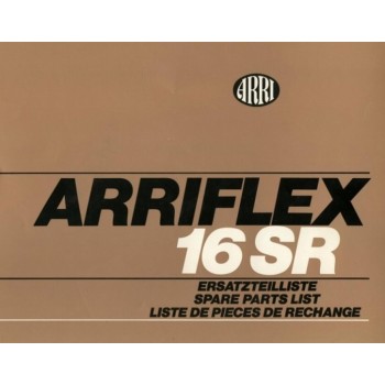 Arriflex 16 sr spare parts list manual