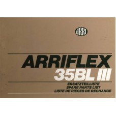 Arriflex 35 bl iii 3 camera spare parts list catalogue