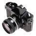 Nikkormat Black SLR camera kit with 3x lenses cased vintage 35mm film outfit