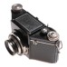 Exakta black medium format vintage camera Tessar 2.8 f=7.5cm Meyer 1:2.8/75mm