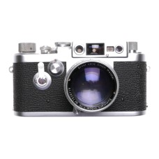 Leica IIIg camera with Summarit f=5cm 1.5 chrome coated lens 1.5/50 vintage film