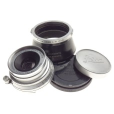 Mint- f3.5 Summaron coated lens f=3.5cm with hood and Leica caps 3.5/35mm wide