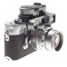 Leica RF M3 camera with DR Summicron 1:2/50mm macro goggles Leitz meter case kit