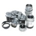 Leica M4 Camera 4 lenses set meter hood case 35mm, 50 Summicron, 90, 135 filters