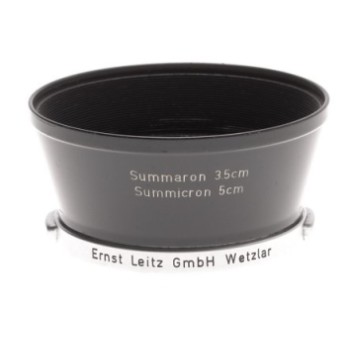 LEICA SUMMARON 3.5cm LEITZ SUMMICRON 5cm BLACK VINTAGE LENS HOOD SHADE EXCELLENT