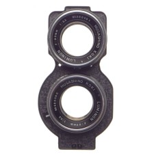 LUMINON f=90mm 1:3.5 Musashino Koki TLR rare lens 3.5/90mm Posssibly PROTOTYPE