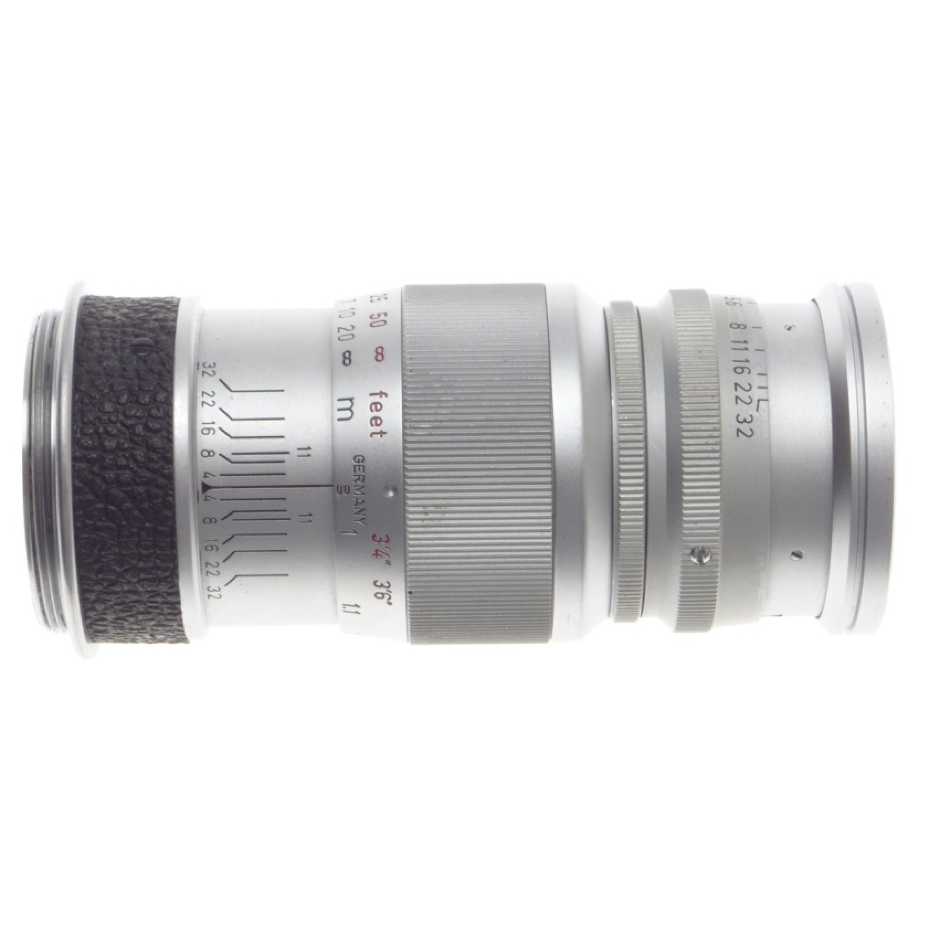 CHROME SILVER M39 SCREW MOUNT ELMAR 14 f=9cm LEICA CAMERA LENS CAPS