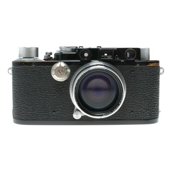 Leica I # 46072 factory upgrade black paint Summitar f=5cm 1:2 sparkling lens