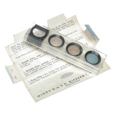 Minox Color Correction Filter Kit R3 R6 B6 for sub-miniature film cameras in box