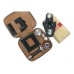 Rolleiflex TLR Zeiss-Opton Tessar T 3.5/75 filters lens hood caps conversion kit flash leather cases boxed