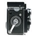 Rolleiflex TLR film camera Zeiss Planar 1:2.8 f=80mm in leather case with strap