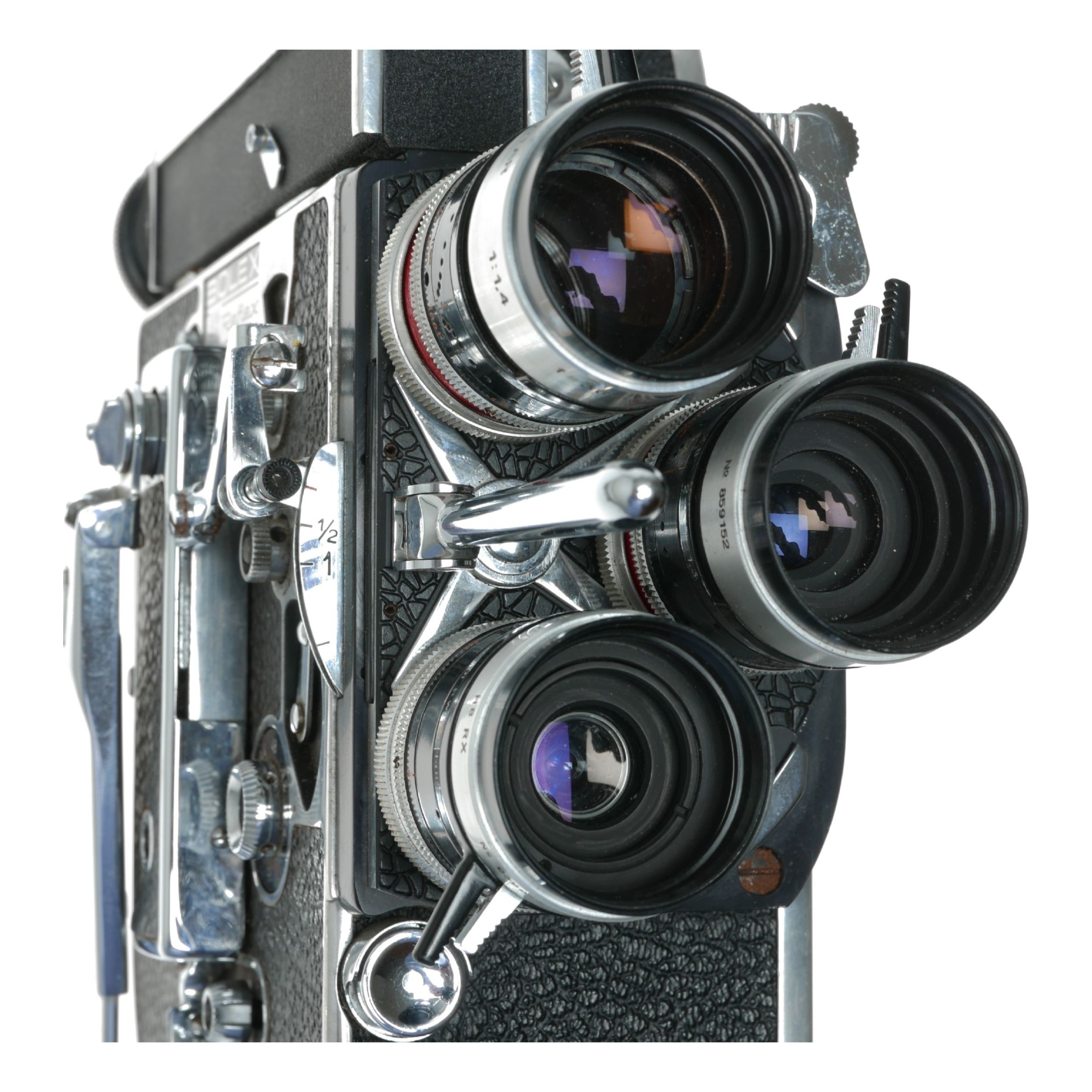 Bolex H8 Reflex 8mm vintage movie camera Kern Macro-Switar RX lenses manual