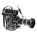 Bolex H16 Reflex Rex 5 16mm film cine camera Switar 1:1.9 f=16-100mm POE lens Gossen meter