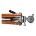 Bolex Paillard wood aluminium extendable camera tripod with level pan tilt head