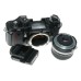 Nikon F3 35mm film SLR camera Nikkor 1:3.5 28mm MD-4 Motor SB-15 Speedlite Accessories