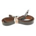 Leica III vintage brown leather camera strap for 35mm film rangefinder