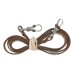 Leica III vintage brown leather camera strap for 35mm film rangefinder