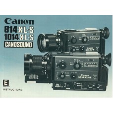 Canon 814 xl-s 1014 xl-s conosound camera instructions