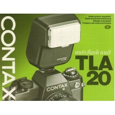 Contax auto flash unit tla20 zeiss instruction manual
