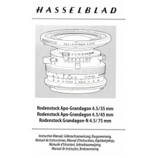 Hasselblad rodenstock apo-grandagon lenses instructions