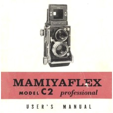 Mamiyaflex model c2 professional instruction manual