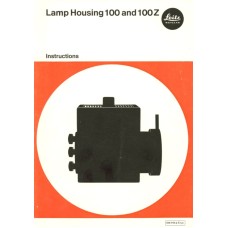 Leitz lamp housing 100 100z operating instructions user
