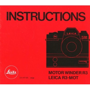 Leica motor winder r3 instructions user manual r3-mot