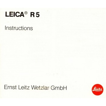 Leica r5 camera instructions user manual book