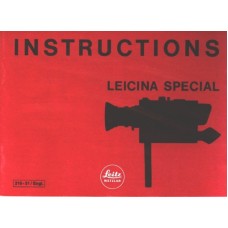 Leicina special leitz camera instruction manual