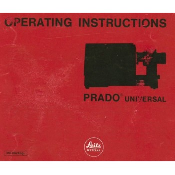 Leitz prado universal operating instructions manual