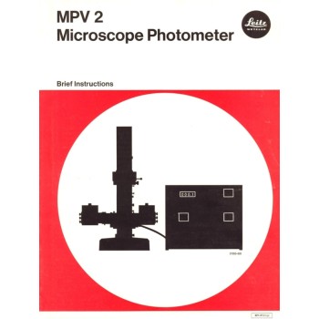 Leitz mpv 2 microscope photometer instructions manual