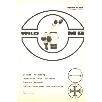 Wild m8 stereomicroscope service instructions manua